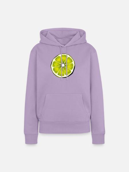 Lime - Frauen Premium Bio Hoodie - Lavendel