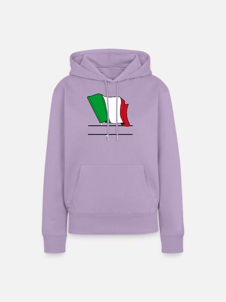 Italienische Flagge – Namensraum - Frauen Premium Bio Hoodie - Lavendel