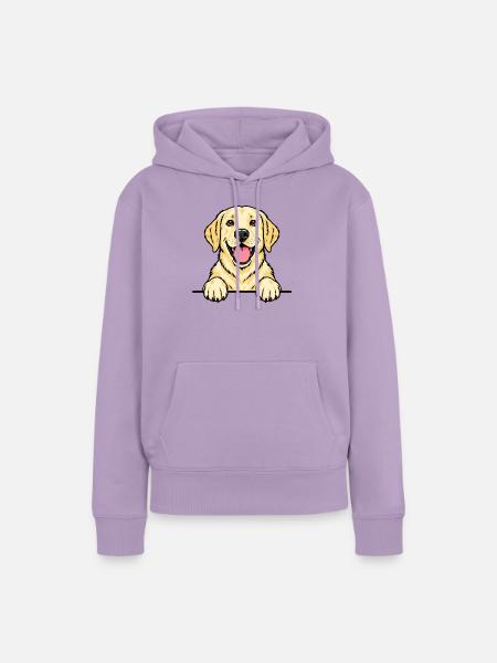 Labrador - Frauen Premium Bio Hoodie - Lavendel