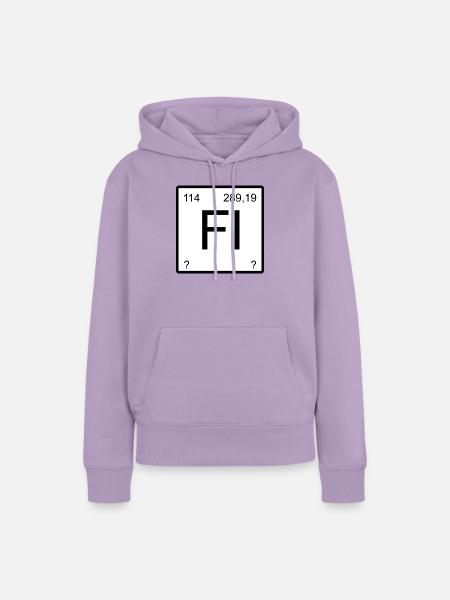Fl Flerovium Element Symbol - Frauen Premium Bio Hoodie - Lavendel