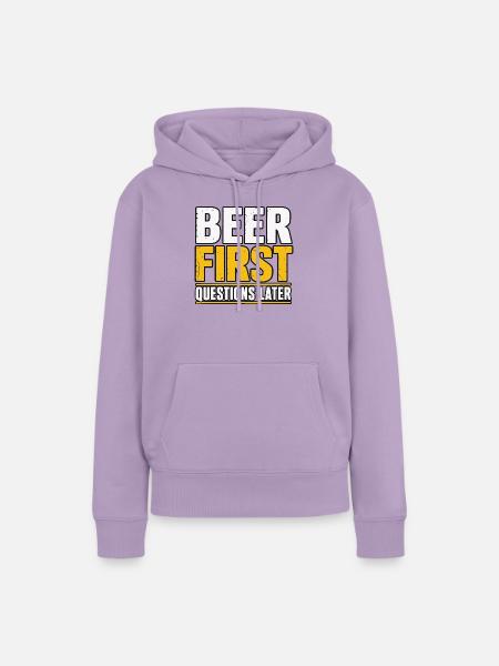 Bier Bierliebhaber Bierfan Geschenk Gerste - Frauen Premium Bio Hoodie - Lavendel