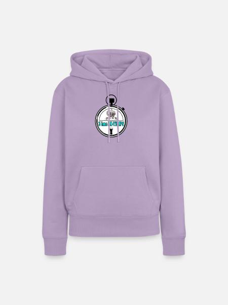 3. Halbzeit - Frauen Premium Bio Hoodie - Lavendel