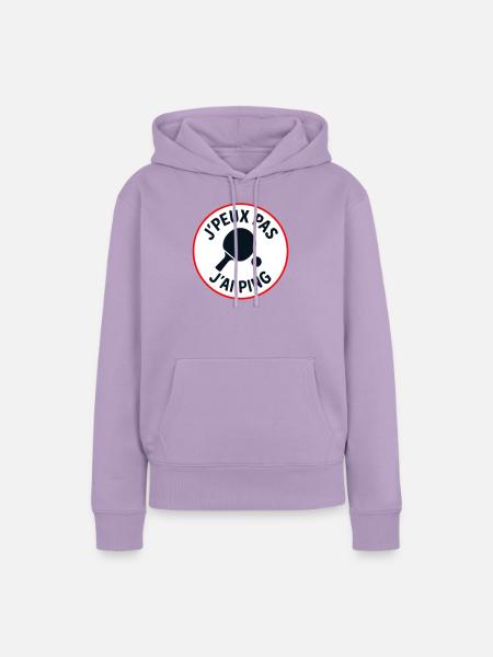Ich kann nicht, ich ping. - Frauen Premium Bio Hoodie - Lavendel
