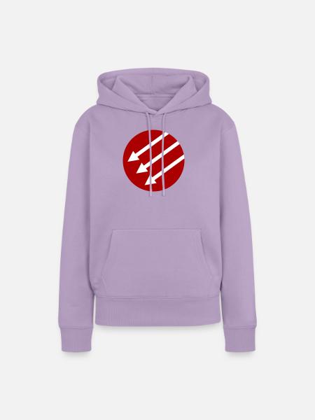 Iron Front / Eiserne Front / Järnfronten - Frauen Premium Bio Hoodie - Lavendel