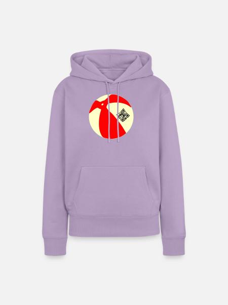 Ball QR - Frauen Premium Bio Hoodie - Lavendel