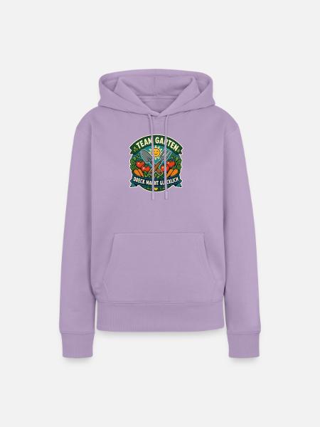 Team Garten – Dreck macht glücklich - Frauen Premium Bio Hoodie - Lavendel