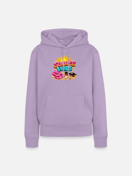 Sommerstimmung: Sommer-Sonnenschein-Atmosphäre - Frauen Premium Bio Hoodie - Lavendel