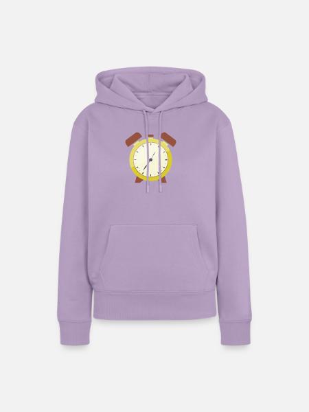 Wecker - Frauen Premium Bio Hoodie - Lavendel
