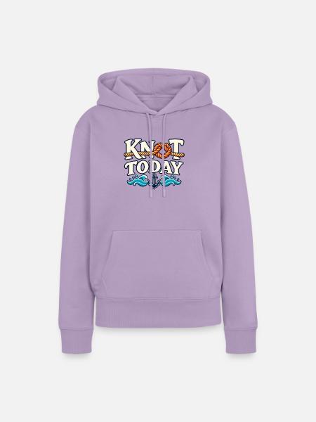 Knoten heute – Seltsames nautisches Segeldesign - Frauen Premium Bio Hoodie - Lavendel