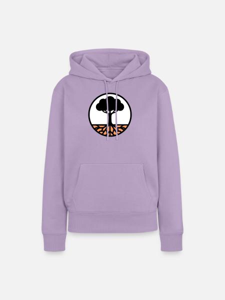 Lebensbaum Kreis Icon - Frauen Premium Bio Hoodie - Lavendel