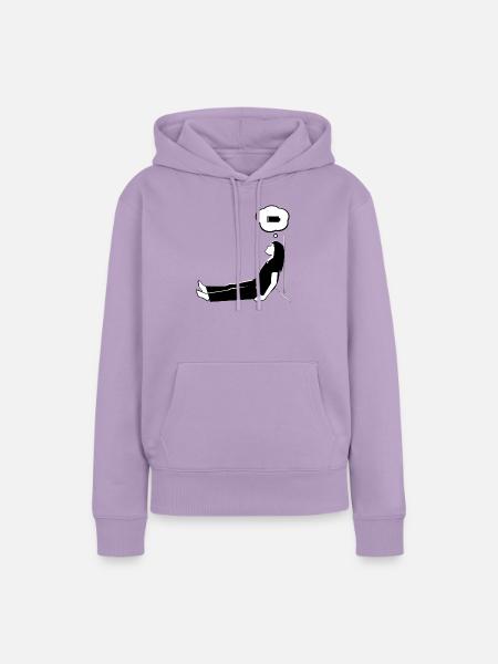 Muttermodus – Niedriger Strom - Frauen Premium Bio Hoodie - Lavendel