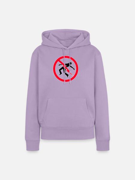 Blitz-Warnung - Frauen Premium Bio Hoodie - Lavendel