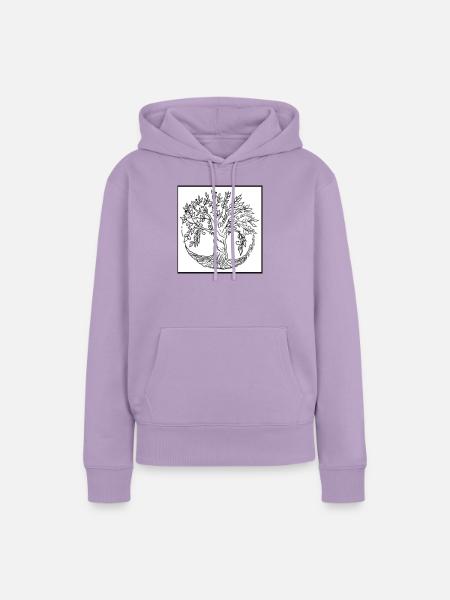 Baum des Lebens - Frauen Premium Bio Hoodie - Lavendel