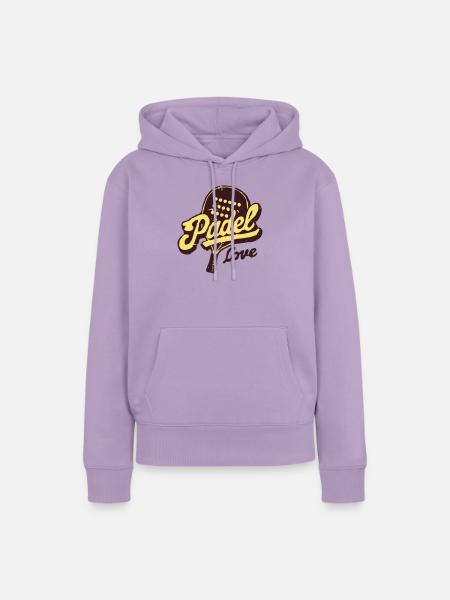 Paddle Love Retro - Frauen Premium Bio Hoodie - Lavendel