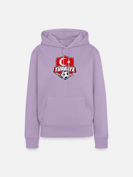 Türkei Fußball - Frauen Premium Bio Hoodie - Lavendel