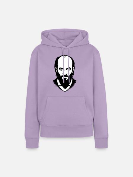 Tschetschenischer Held - Frauen Premium Bio Hoodie - Lavendel