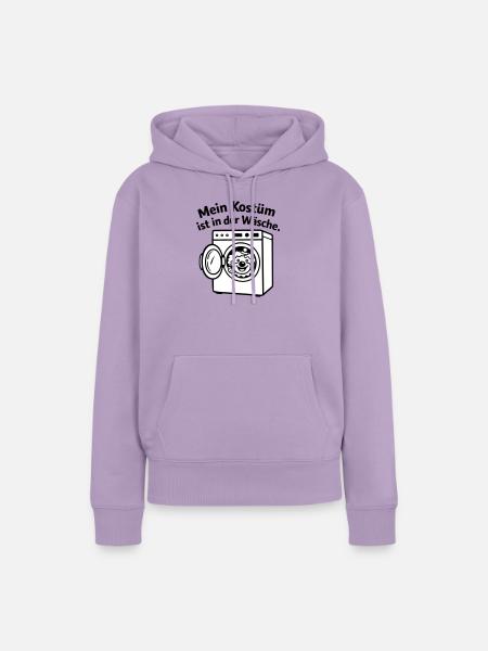 Karneval_Muffel: Kostüm in Wäsche - Frauen Premium Bio Hoodie - Lavendel