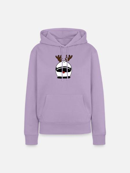 Helm w - Frauen Premium Bio Hoodie - Lavendel