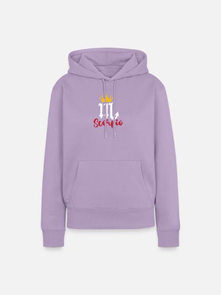Sternzeichen Skorpion - Frauen Premium Bio Hoodie - Lavendel