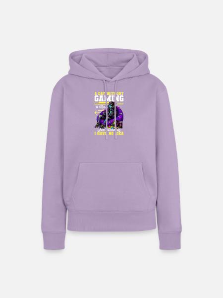 Skeleton Gamer Gaming Halloween - Frauen Premium Bio Hoodie - Lavendel