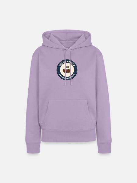 Team Custard (Weihnachtspudding-Debatte) - Frauen Premium Bio Hoodie - Lavendel
