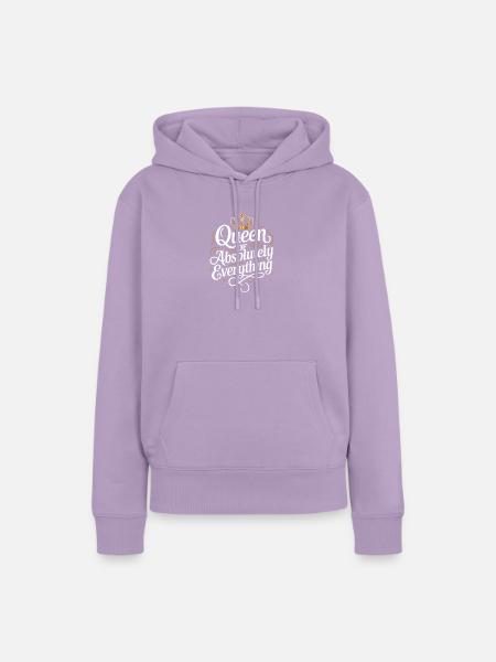 Die Königin von absolut allem - Frauen Premium Bio Hoodie - Lavendel