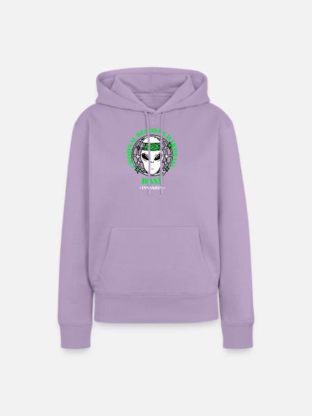 Bass_Invasion - Frauen Premium Bio Hoodie - Lavendel