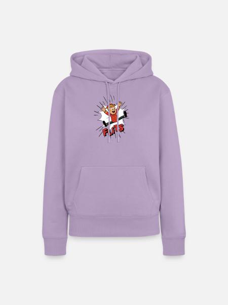 Franky in einem Blitz - Frauen Premium Bio Hoodie - Lavendel
