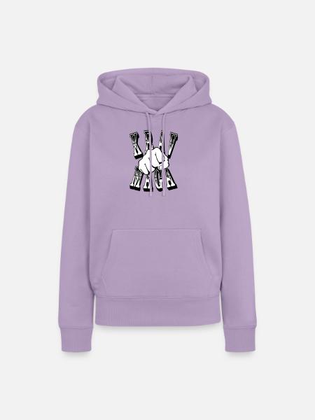 Krav Maga Schlag - Frauen Premium Bio Hoodie - Lavendel