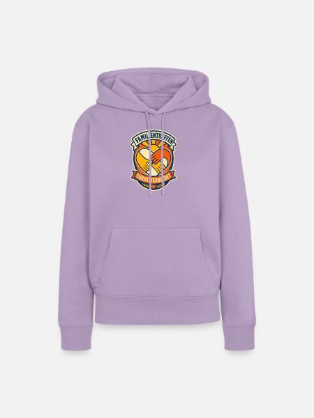 Familienfest Herzverbindet Chaos - Frauen Premium Bio Hoodie - Lavendel