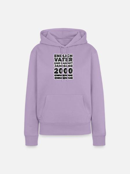 Geboren 2000 - Frauen Premium Bio Hoodie - Lavendel
