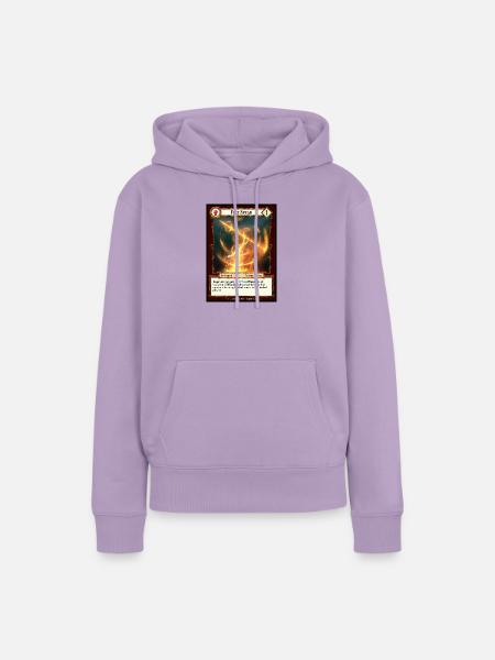 Fire Spear - Frauen Premium Bio Hoodie - Lavendel