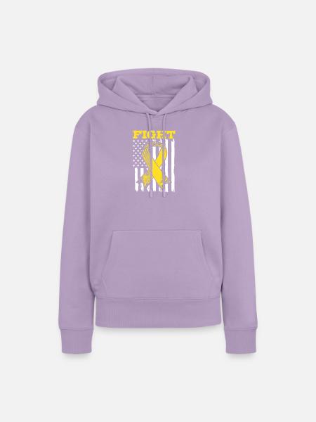 Endo Endometriose - Frauen Premium Bio Hoodie - Lavendel