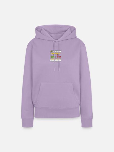 Anleitung Problemlösung Flowchart - Frauen Premium Bio Hoodie - Lavendel