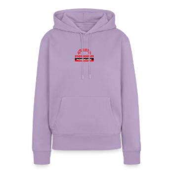 Nordkurve Stadiongänger I Fußball Fan - Frauen Premium Bio Hoodie - Lavendel - Vorne - AI Model Female 172 light (172cm)