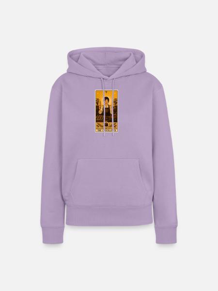 Chocolatière | Schokolade Pralinen Tarot - Frauen Premium Bio Hoodie - Lavendel