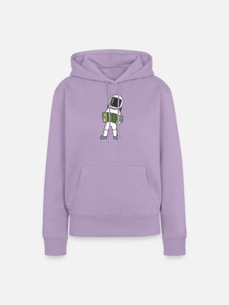 Astronaut - Frauen Premium Bio Hoodie - Lavendel