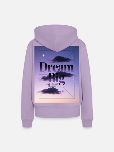 Groß Träumen Jenseits Horizonte - Frauen Premium Bio Hoodie - Lavendel