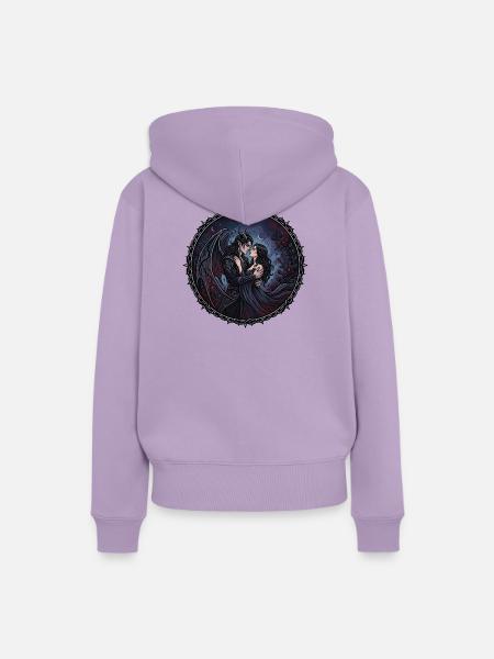 Dark Romance Fantasy  - Frauen Premium Bio Hoodie - Lavendel
