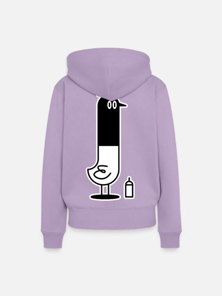 Bird Thug - Frauen Premium Bio Hoodie - Lavendel