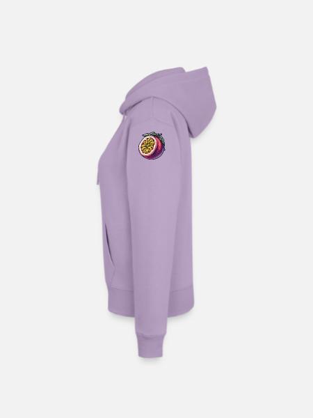Passionsfrucht Bunte Illustration - Frauen Premium Bio Hoodie - Lavendel