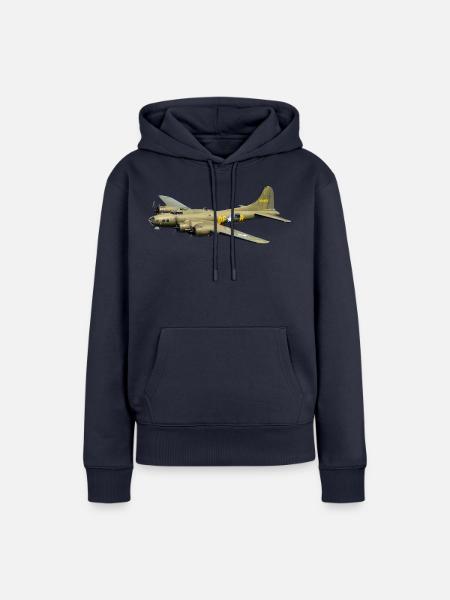 Bomber B-17 Flying Fortress - Frauen Premium Bio Hoodie - Navy