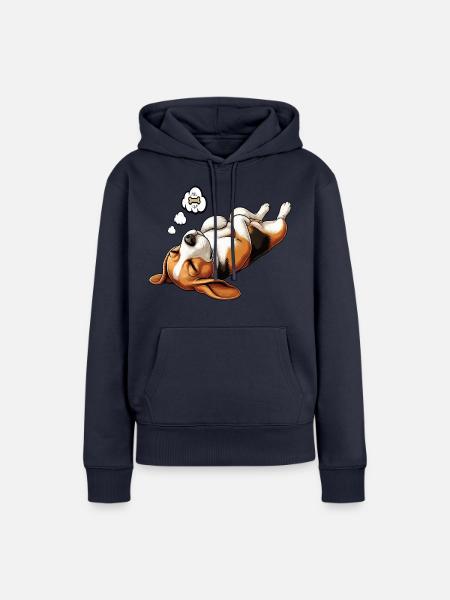 Beagle Beaglebesitzer Beaglehalter beaglehund - Frauen Premium Bio Hoodie - Navy