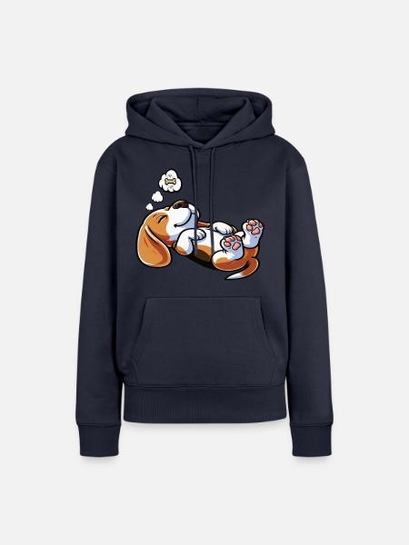 Beagle Beaglebesitzer Beaglehalter beaglehund - Frauen Premium Bio Hoodie - Navy