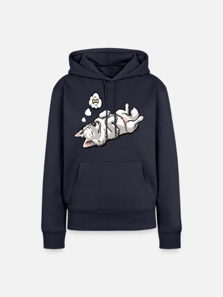 Weißer Schäferhund Schäferhund Schäferhunde - Frauen Premium Bio Hoodie - Navy