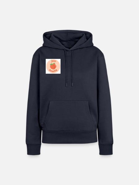 Nur pfirsichfarben - Frauen Premium Bio Hoodie - Navy