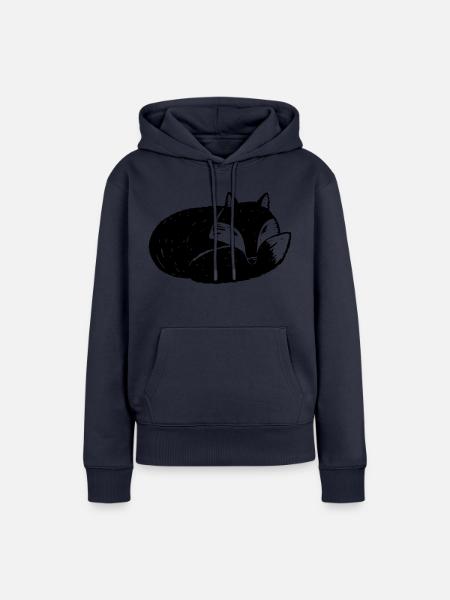 Fuchs - Frauen Premium Bio Hoodie - Navy