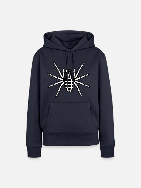 Spinnengranatenwaffe - Frauen Premium Bio Hoodie - Navy
