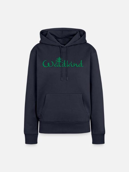 Wald - Sprüche - Frauen Premium Bio Hoodie - Navy