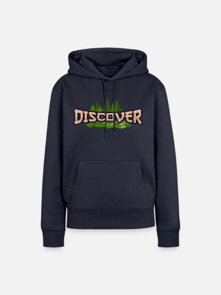 Entdecken Sie die Natur - Frauen Premium Bio Hoodie - Navy